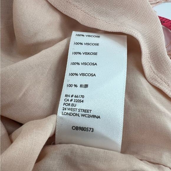 Anthropologie Maeve Velma fringe midi skirt pink sz 6p - Picture 8 of 10